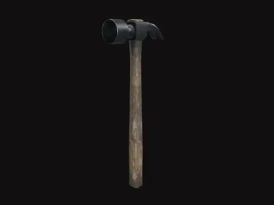 Medieval Hammer  V02 Low-poly 3D model