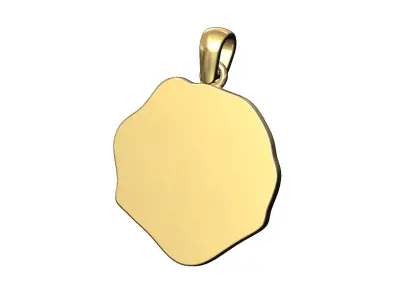 Sun wax seal pendant charm 3D print model