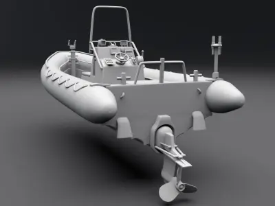Sea Force 700 RHIB scale model 3D print model