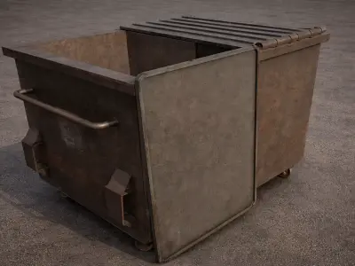 GARBAGE Low Poly  Low-poly 3D model