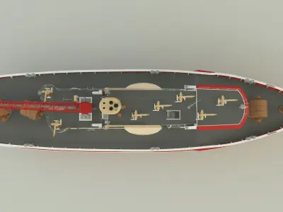 Fire Fighter ship 3D model