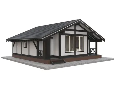 Private house  3D model purchase
