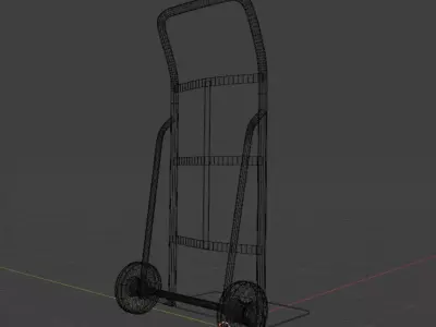 Hand Truck Low-poly 3D model order