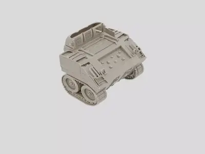 Tracked Armored Bridge Layer Vehicle for 3D print 3D model