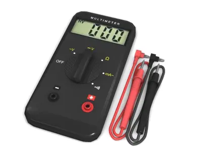 easy multimeter Low-poly 3D model