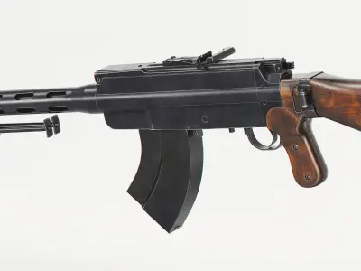 Lahti Saloranta M26 Low-poly 3D model