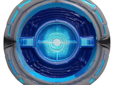 Glowing SciFi Power Core 3D model