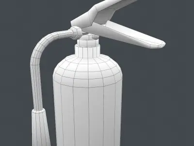 Fire Extinguisher Co2 Free low-poly 3D model