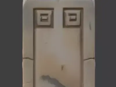 Ancient Egyptian Stone Locking Mechanism 3D Prop Low-poly 3D model purchase