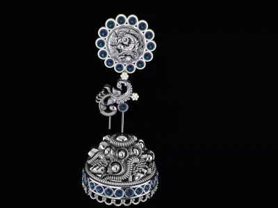 jhumka earing  3D print model