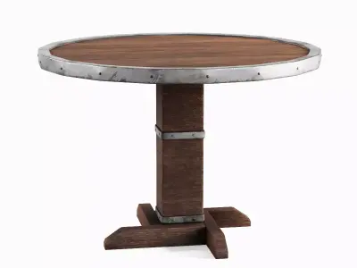 Antique Medieval Table 03 Low-poly 3D model