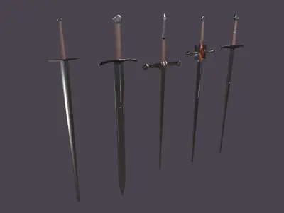 Sword pack Low-poly 3D model get