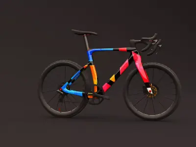 Road bike special edition grafiti 3D model