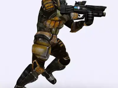 Josh elite trooper Low-poly 3D model