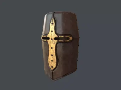 Medieval Helmet 3D model 6