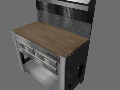workbench Low-poly 3D model shop