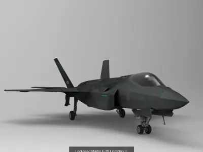 F-35C Lightning II - Cockpit 3D Model Collection