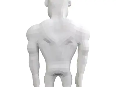 Muscle man Low-poly 3D model purchase