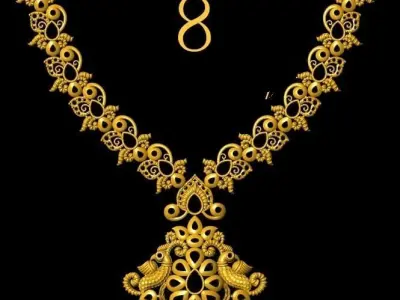 40 gm indian neckless porche and noksi  3D model