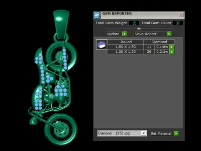 bike pendant 3d printable model  3D print model