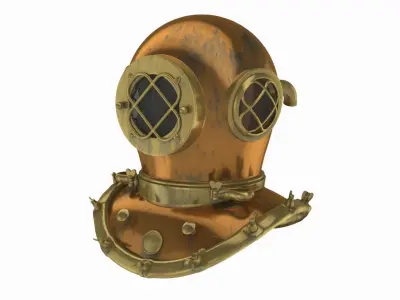 Scuba helmet 3D model