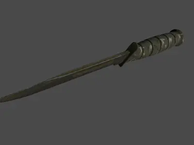 knife 7 Low-poly 3D model