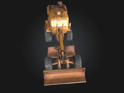 Desert Grader Explorer  Heavy Machinery 3D model
