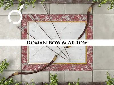 Ancient Collection Roman Weapons Set 3D Model Pack