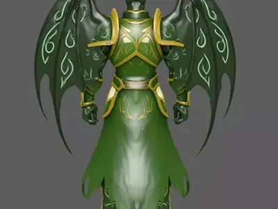 Knight 3D model 2