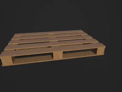 Pallet wooden Low-poly 3D model buy
