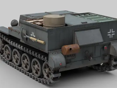 Ammunition Tractor VK 3-02 3D model