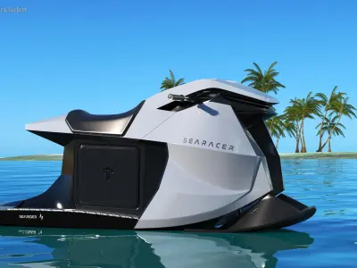  Searacer Jet Ski Silver 