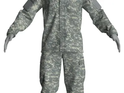 ACU Army Combat Uniform - Marvelous Designer 3D model purchase