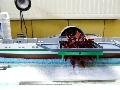 Paddle wheel 100mm with blade control 3D print model