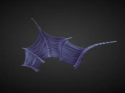WING44 high poly sculpt 3D model