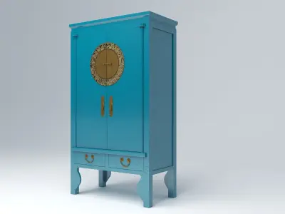 CHINESE WEDDING CABINET Low-poly 3D model