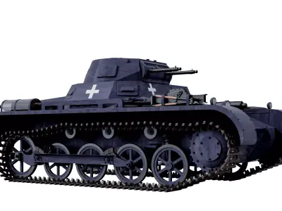 German  Panzerkampfwagen 1 Ausf A  3D model