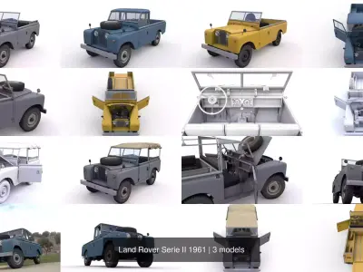 Land Rover Serie II 1961 3D Model Pack