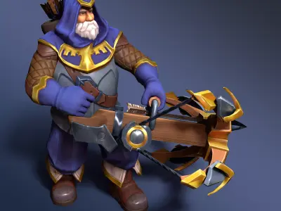 Ranger - Rigged Animated Low-poly 3D model