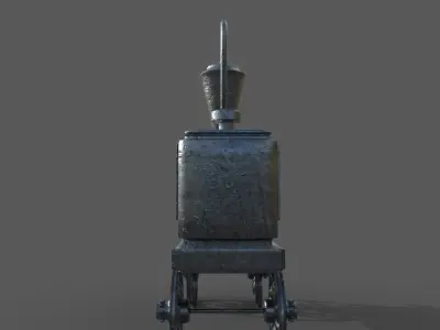 Old Toy Train 3D model