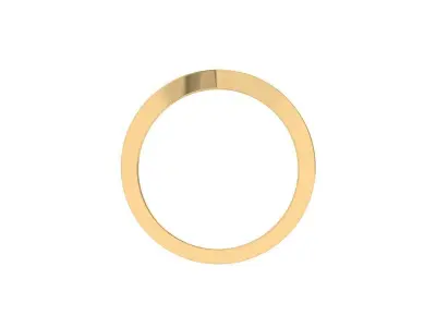  Solitaire Wedding Band 3D print model