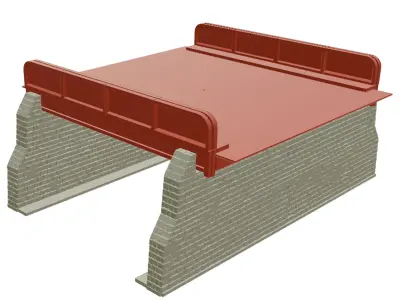 Viaduct Straight 1-87 FDM 3D print model