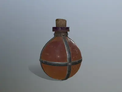 potion bottle   Low-poly 3D model