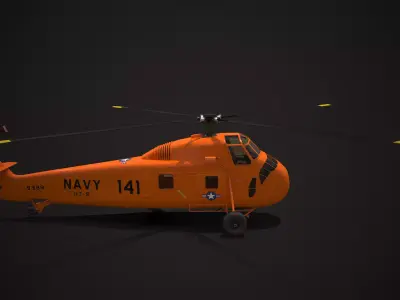 Sikorsky H-34 US Navy 3D model