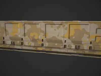 Military Shipping Container Low-poly 3D model