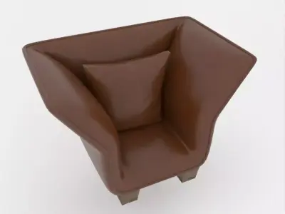 leather sofa 3D model