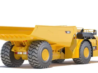 Underground Mining Truck Cat AD60 3D model