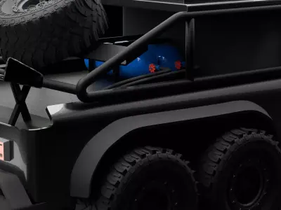 SKR74 High-Poly Cinematic Truck 3D model