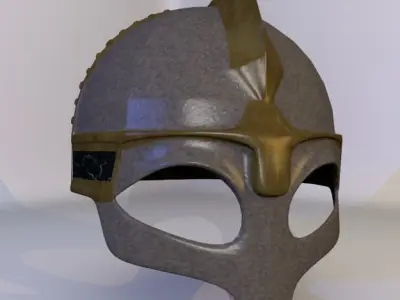 3D Model Ancient Viking Helmet 3D model
