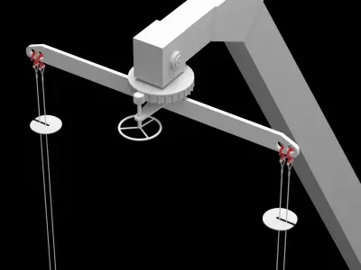 Crane medical 3D model